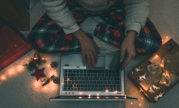 istock A girl makes an online order on a laptop computer. 2171784064
