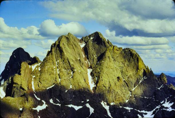 istock Climbing Crestone Peak, Crestone Needle, Kit Carson Peak, and Mount HUmbolt IN the Sangre De Cristo Mountains Colorado June 1982 2171786696