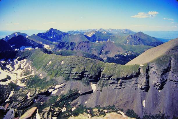 istock Climbing Crestone Peak, Crestone Needle, Kit Carson Peak, and Mount HUmbolt IN the Sangre De Cristo Mountains Colorado 2171786993