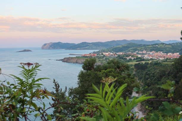 istock Sunset Over Bermeo, Basque Country, with Mountains, Cliffs and Azure Ocean 2171788346