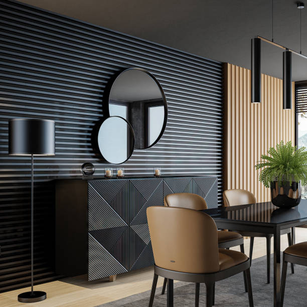 istock Luxury dining room interior with modern furniture 2171794967