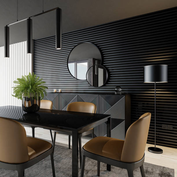 istock Luxury dining room interior with modern furniture 2171794993