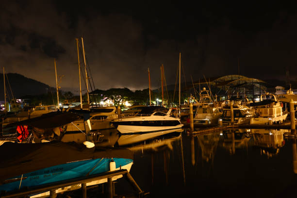 Boat Lagoon Marina by night