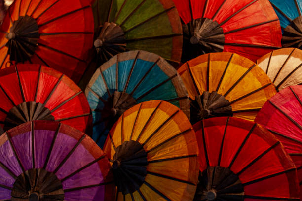 istock Umbrellas at Luang Prabang Night Market, Laos 2171805510