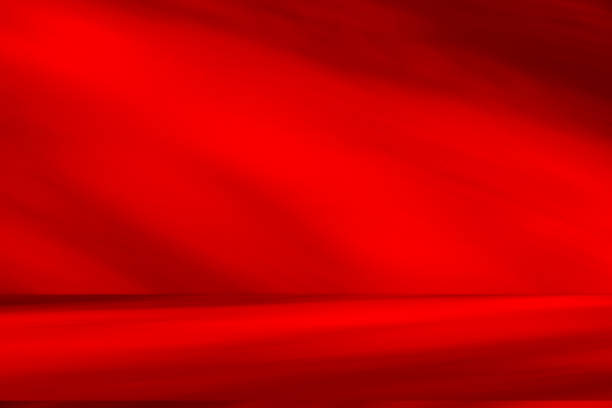 istock Studio style background wall decoration presentation uses white and red tones. with shadows cast from a nearby window, concept creating a decorative 2171839721