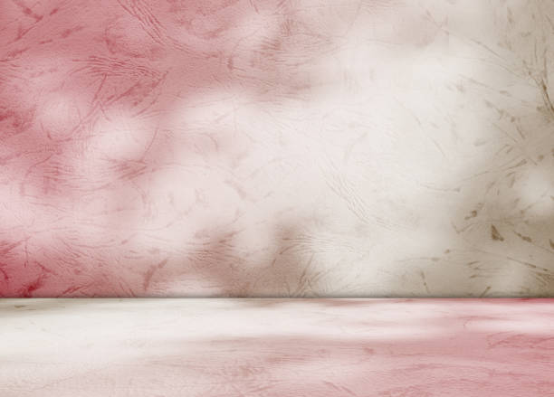 istock Background pink autumn beige wall floor studio shadow kitchen podium table product backdrop room pattern gradient light mockup cosmetic abstract color pastel texture scene summer loft scene template. 2171842955