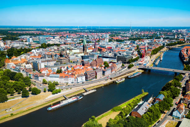 istock Bremen old town aerial view 2171865307
