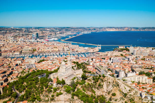 istock Marseille aerial panoramic view, France 2171865356