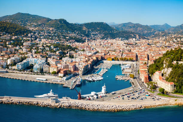 istock Nice aerial panoramic view, France 2171870203