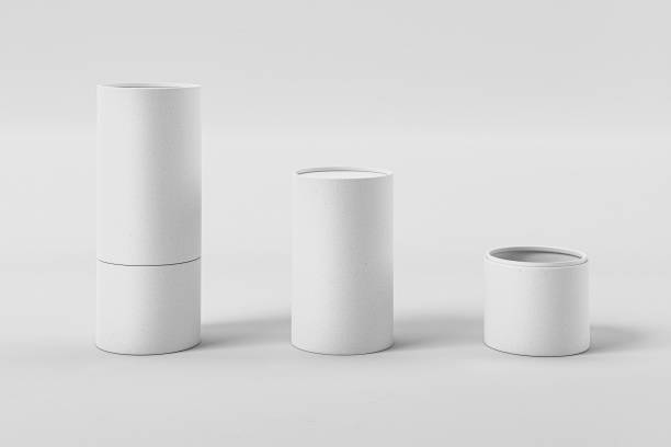 istock Paper tube mockup on white background 2171874350