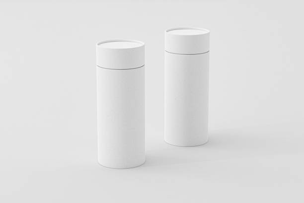 istock Round paper tube packaging mockup 2171874368