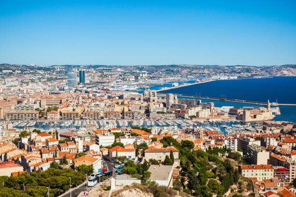 istock Marseille aerial panoramic view, France 2171875261