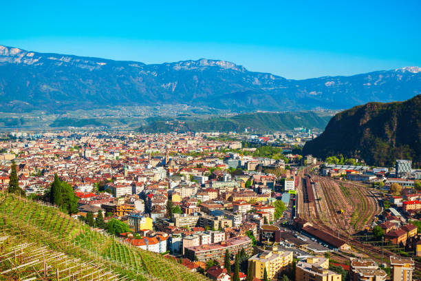 istock Bolzano aerial panoramic view, Italy 2171879746