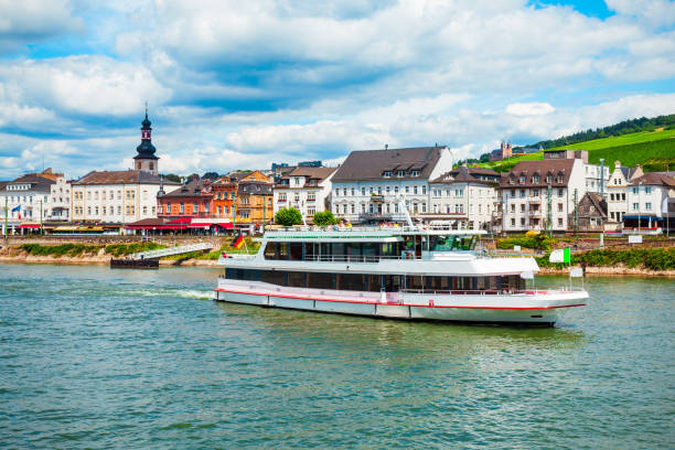 istock Tourist cruse boat in Germany 2171879787