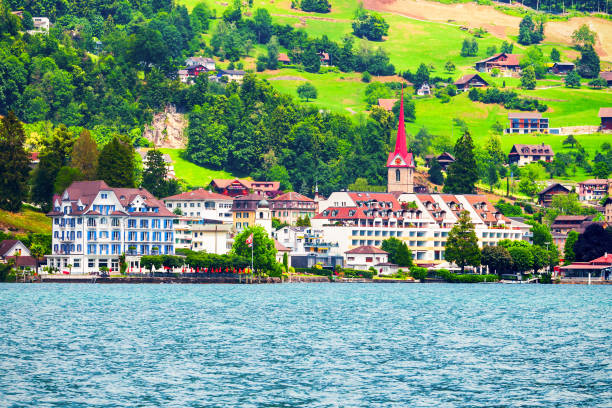 istock Weggis town on Lake Lucerne 2171884078
