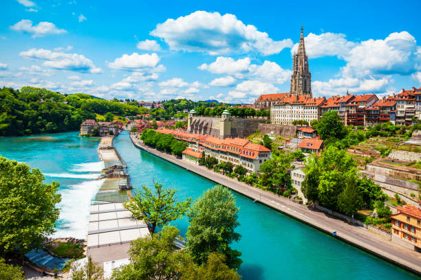istock Bern aerial panoramic view, Switzerland 2171884131