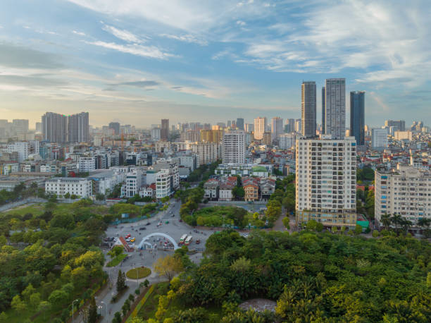 istock Hanoi skyline cityscape at night in Cau Giay district 2171897066