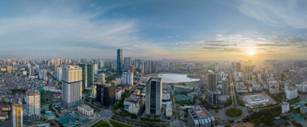 istock Hanoi skyline cityscape at night in Cau Giay district 2171897381