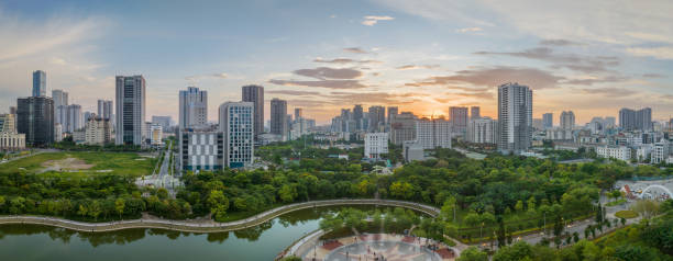 istock Hanoi skyline cityscape at night in Cau Giay district 2171897466