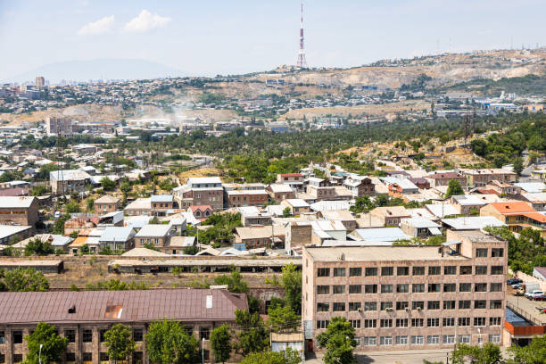 istock above view of Yerevan city district from Erebuni 2171903167