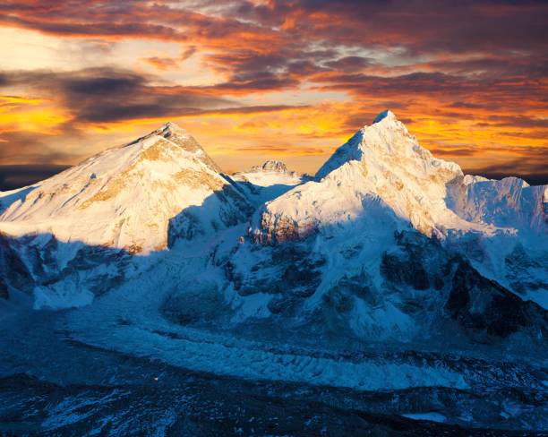 istock Mount Everest, Lhotse and Nuptse from Pumo Ri base camp 2171934534