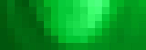 istock Green shades color variations colorful grid pixels mosaic abstract pixellate pattern geometric background 2171941299