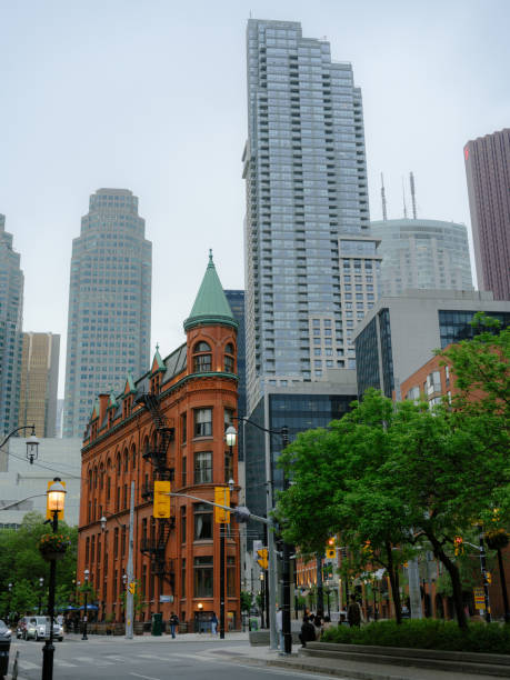 istock Flat iron building  in  Toronto, Ontario on spring day 2171954500