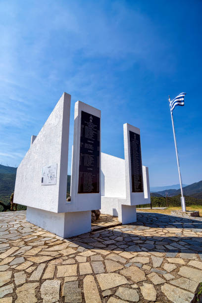 SERRES, GREECE 1 AUGUST, 2024: Fort Roupel, a historic WWII fortress near the Greek-Bulgarian border, played a crucial role in defending Greece during the 1941 German invasion.