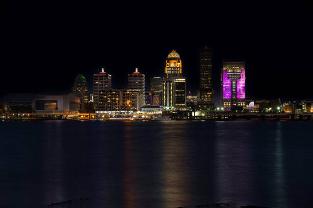 Skyline of Louisville, Kentucky after dark