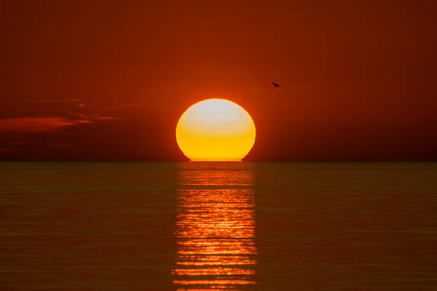 Sunrise on the York River in Yorktown, Virginia