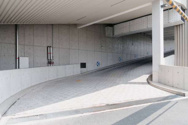 istock road in parking lot 2171975448