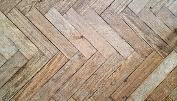 istock Looking down in wooden parquet flooring 2171979091