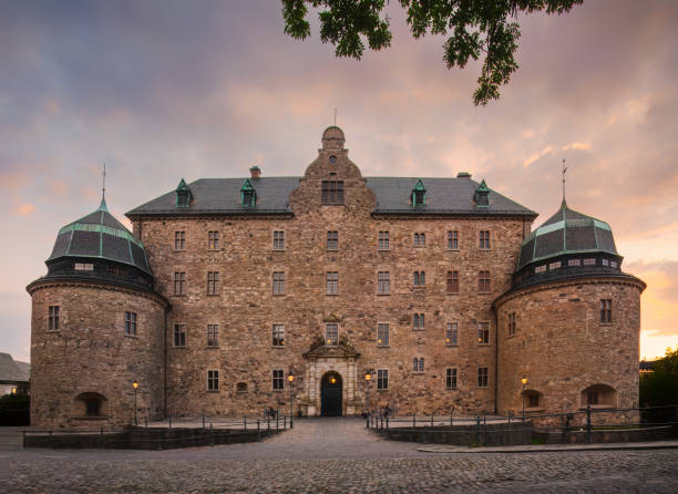 Stockholm, Sweden - June 20th, 2025: Building exterior of the Royal Palace of Sweden