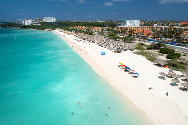 istock Aerial view of Eagle Beach, Aruba 2171996966
