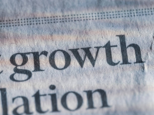 Word growth written in a newspaper