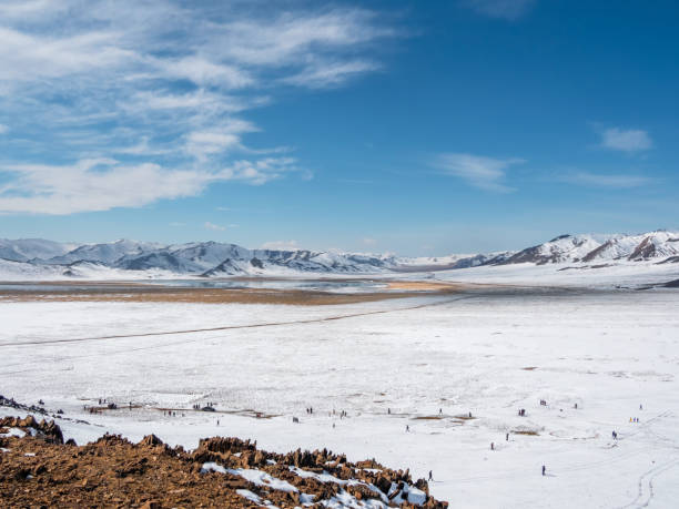 istock winter landscape with a road through the mountains 2172004182
