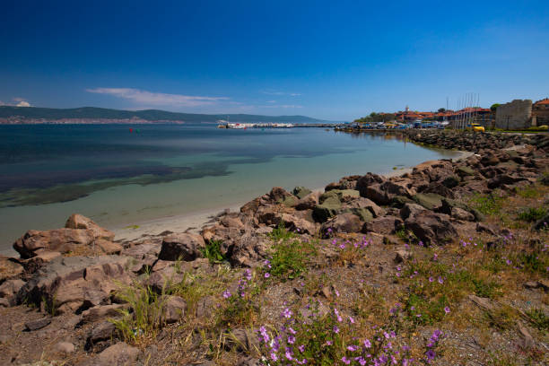 istock Sea landscape with blue sky overlooking Sunny Beach 2172009026