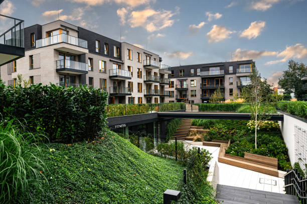 istock New houses construction. Residential house development 2172011436