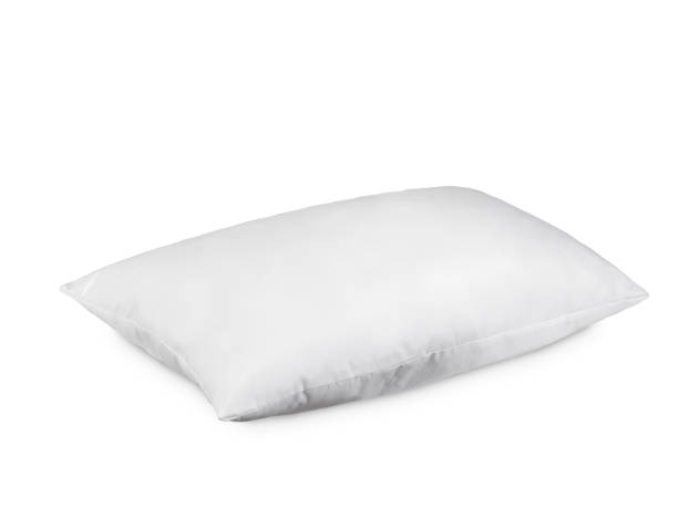 istock sleep pillows with cotton cover, isolate on a white background 2172012677