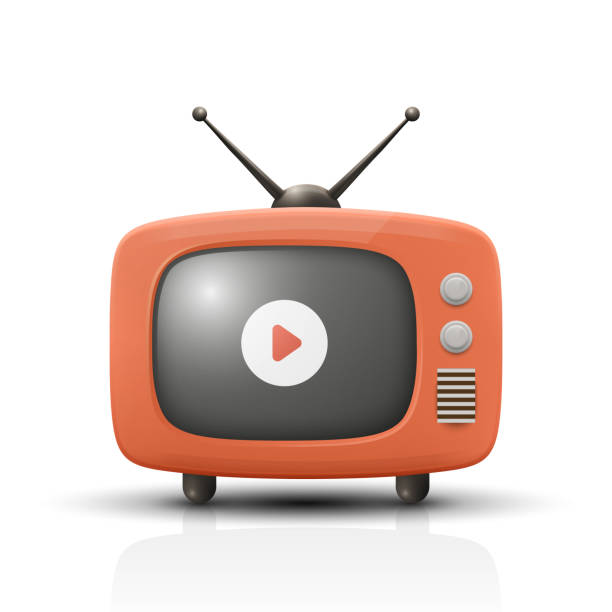 istock Vector 3d Vintage TV Set Icon. Retro TV Icon, Design Template, Clipart. Retro TV Symbol for Web, Logo, App, UI 2172017209