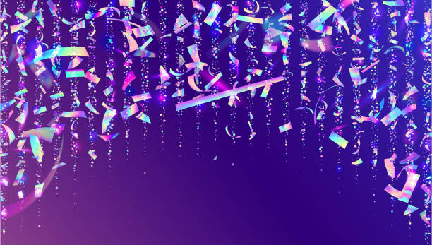 istock Celebrate Glitter. Foil Holographic Explosion. Purple Art Background. Abstract Flag. Color Effect. Laser Gradient. Falling Poster. Carnival Ribbon. Pink Celebrate Glitter 2172024310