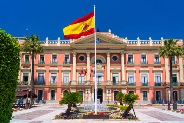 Townhall in Murcia, Spain during the day.