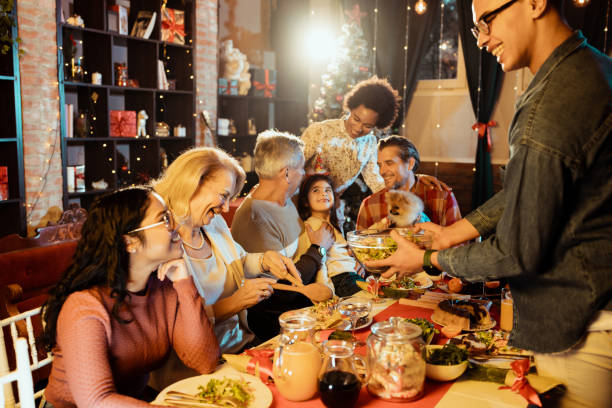 istock Happy family celebrates Christmas 2172030901