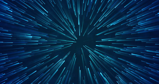 istock Anime speed lines. Space galaxy universe opening portal speed lines bg. Light beam outer space forward traveling futuristic bg. Journey powerful spaceship boosting. Hero jet information star track 2172031141