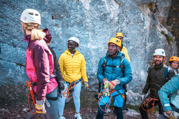istock Diverse Group Preparing for Zipline Adventure in Mountainous Terrain 2172033337