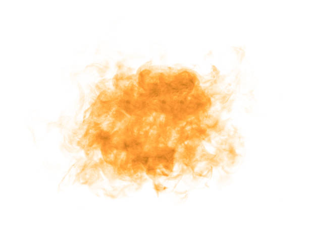 istock Gold smoke cut out from white background 2172043264