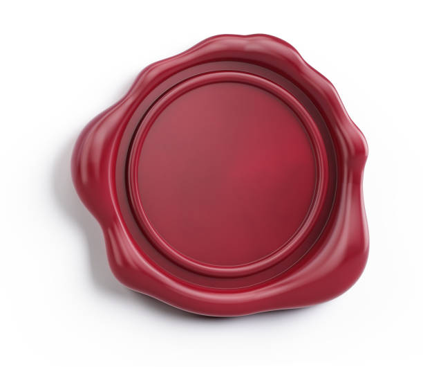 istock Wax Seal stamp isolated on white. Wax seal concept. 3d rendering 2172056373