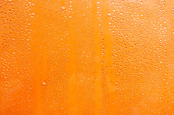 istock Focus on water droplets on dark cover suitable for wallpaper concep 2172060223