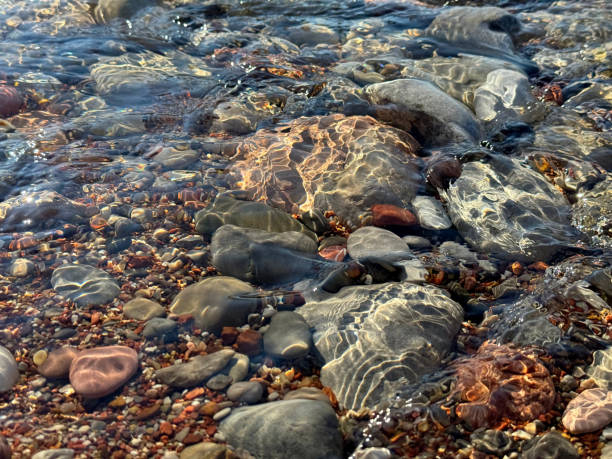 istock Stones  pebbles in transparent river water. 2172065632