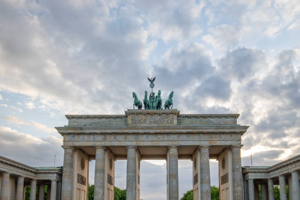istock Brandenburg Gate on a rainy day in Berlin, Germany 2172068535